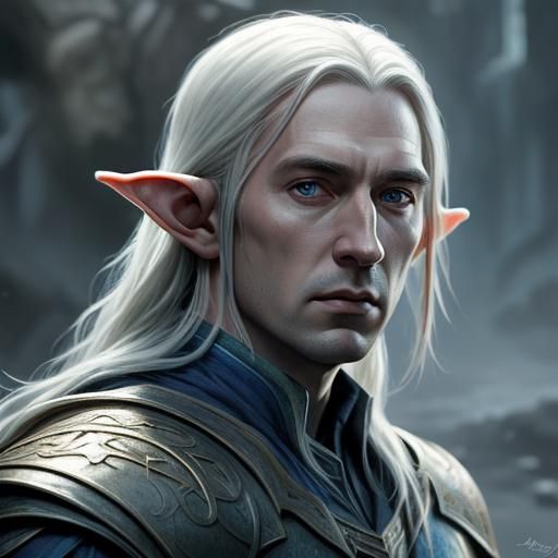 Detailed Portrait of Haldir the Elf