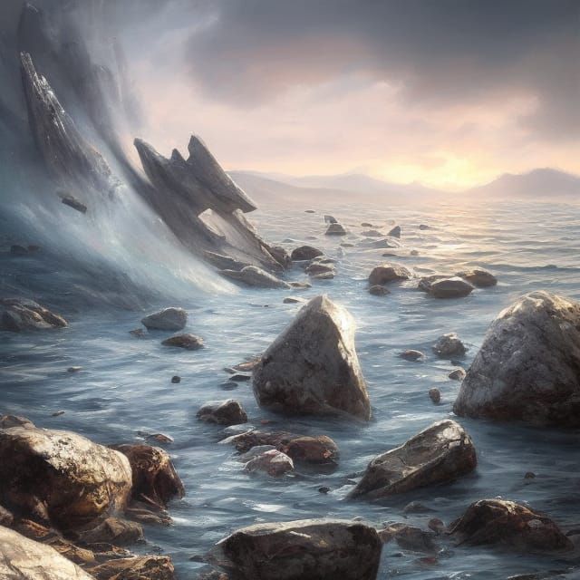 Dramatic Character Portrait in Digital Painting Style