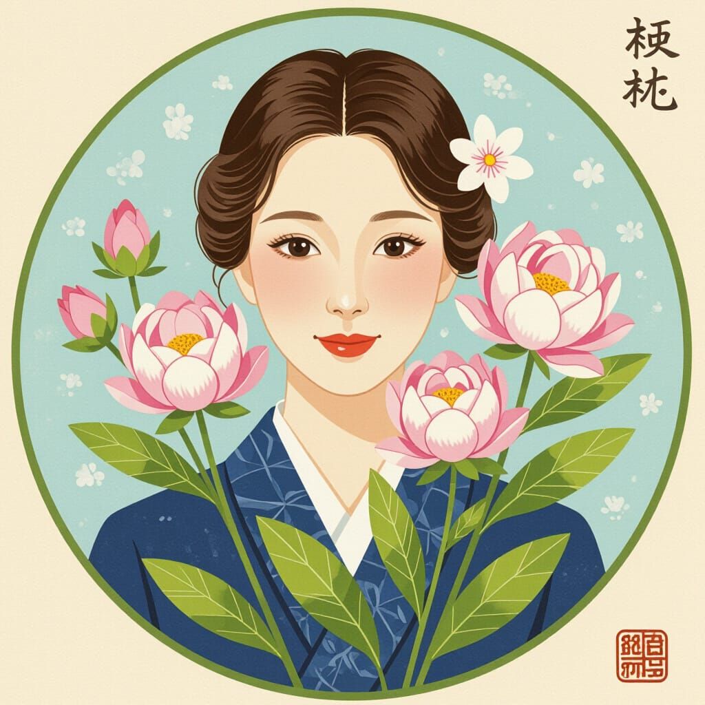 AI Generated Image of a Single Flower