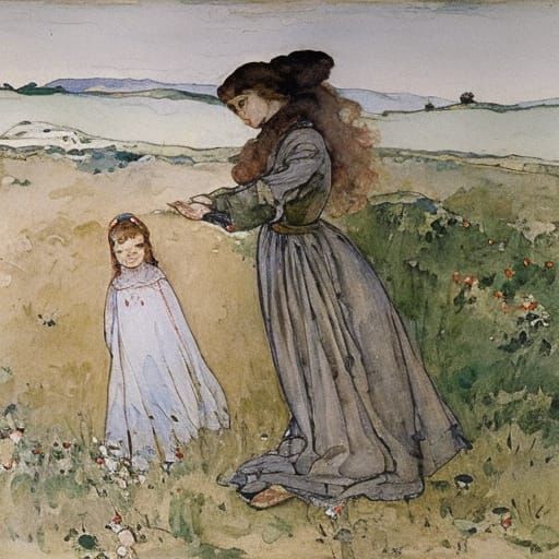 Eeyore's Daughter's Resurrection in Watercolor