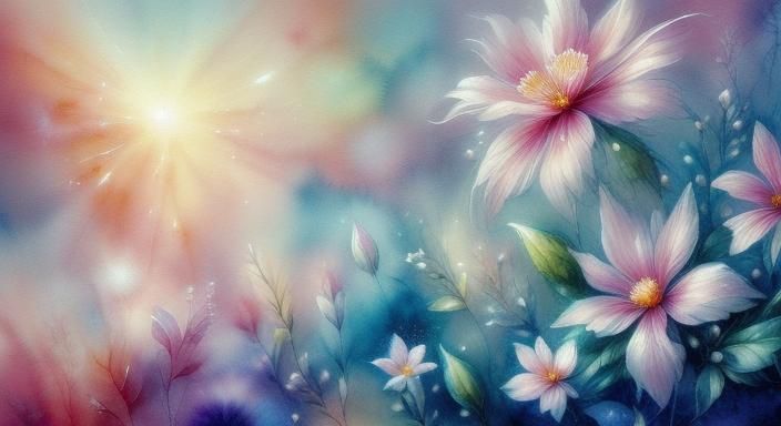 Periwinkle Fairy in Lush Meadow: Whimsical Illustration