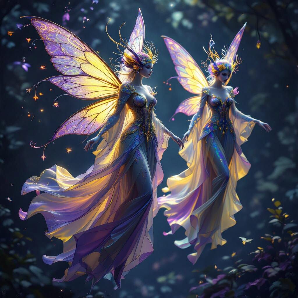 Shape-Shifting Fairies in a Dreamscape, Fantasy Realism