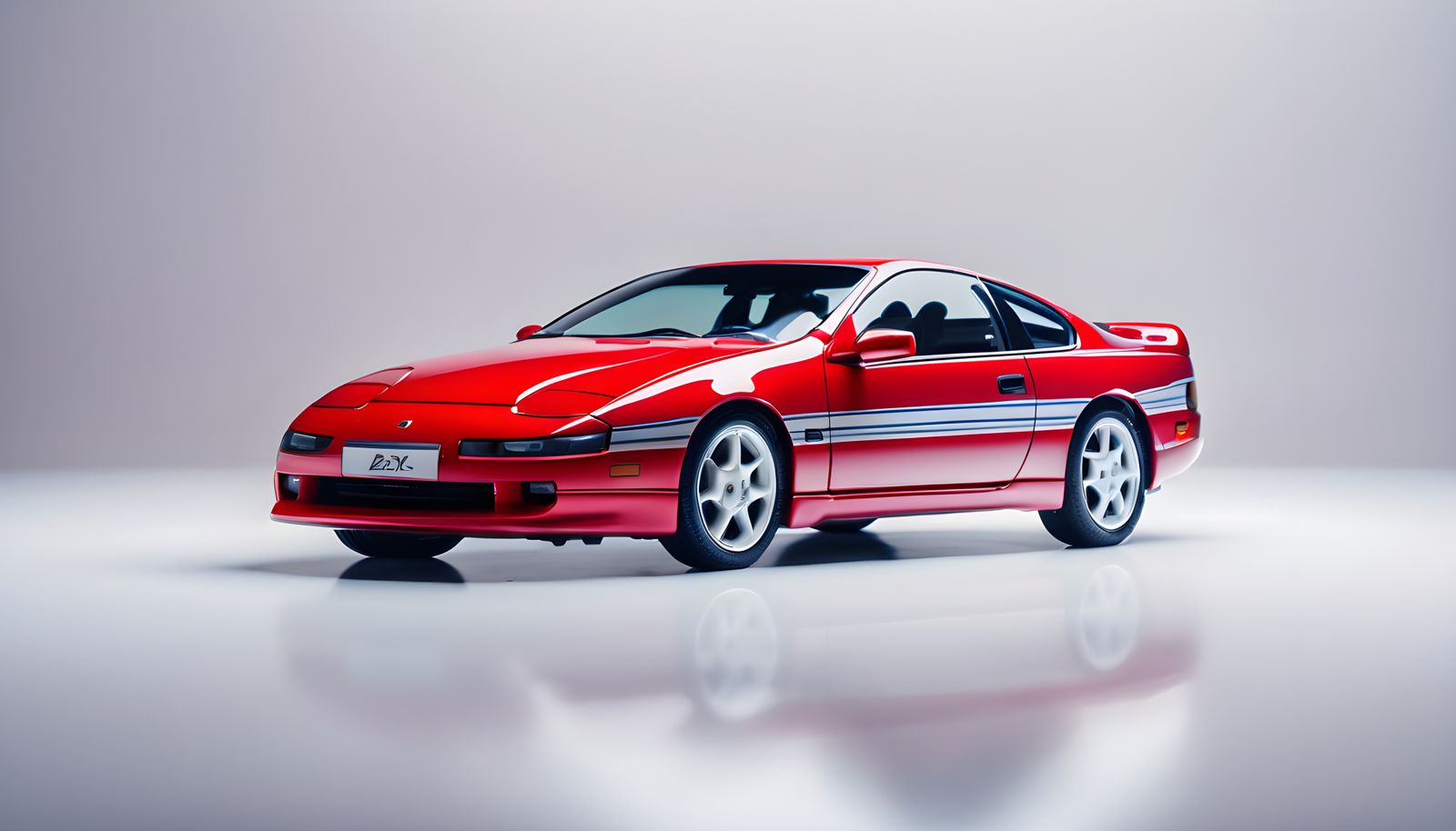 Sleek 1990 Daewoo 300ZX Sports Car in Vibrant Red