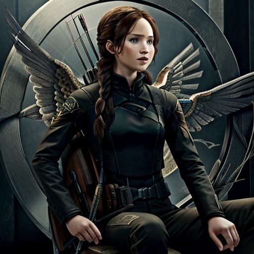 Katniss Everdeen as the Mockingjay