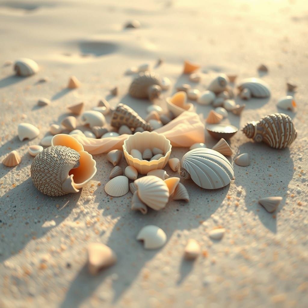 Elegant Women in Shell-Inspired Haute Couture