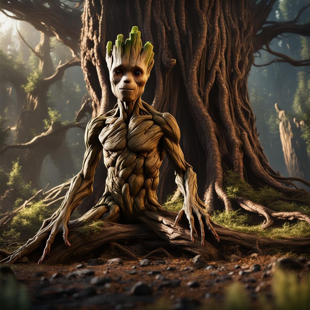 Extraterrestrial Tree Creature Digital Art