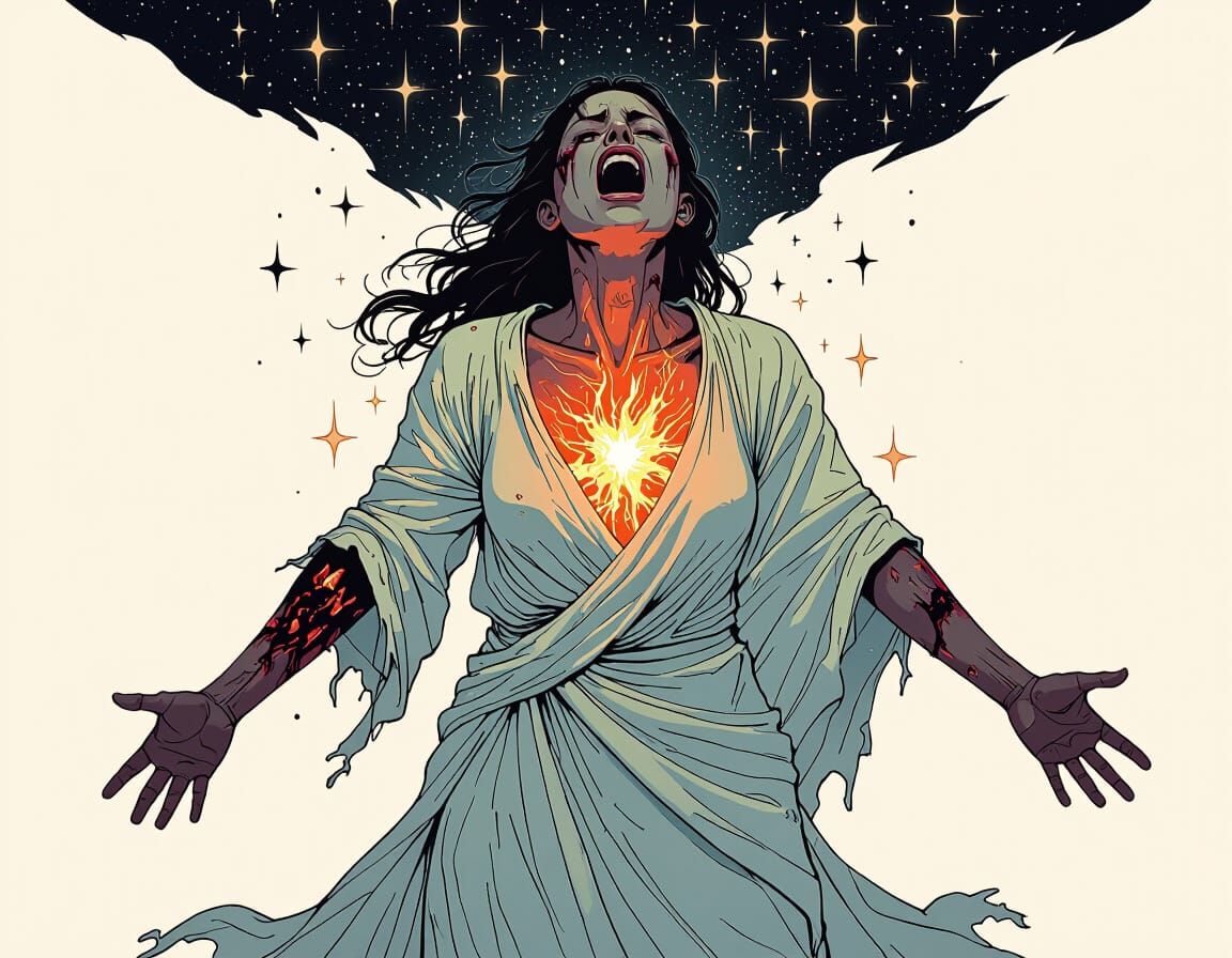 Woman in Space Agony: A Nintendo Switch Aesthetic