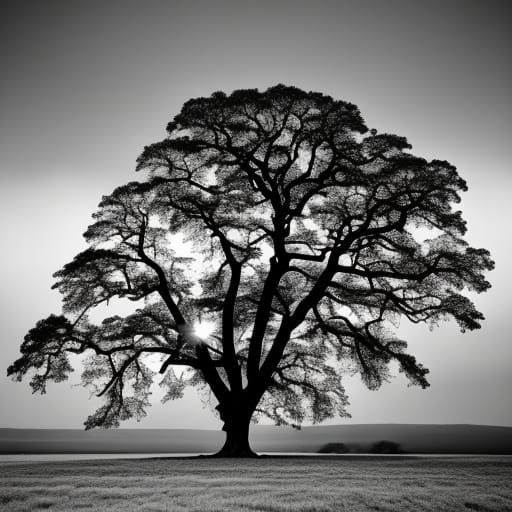 Hyperrealistic Tree in Cinematic Lighting