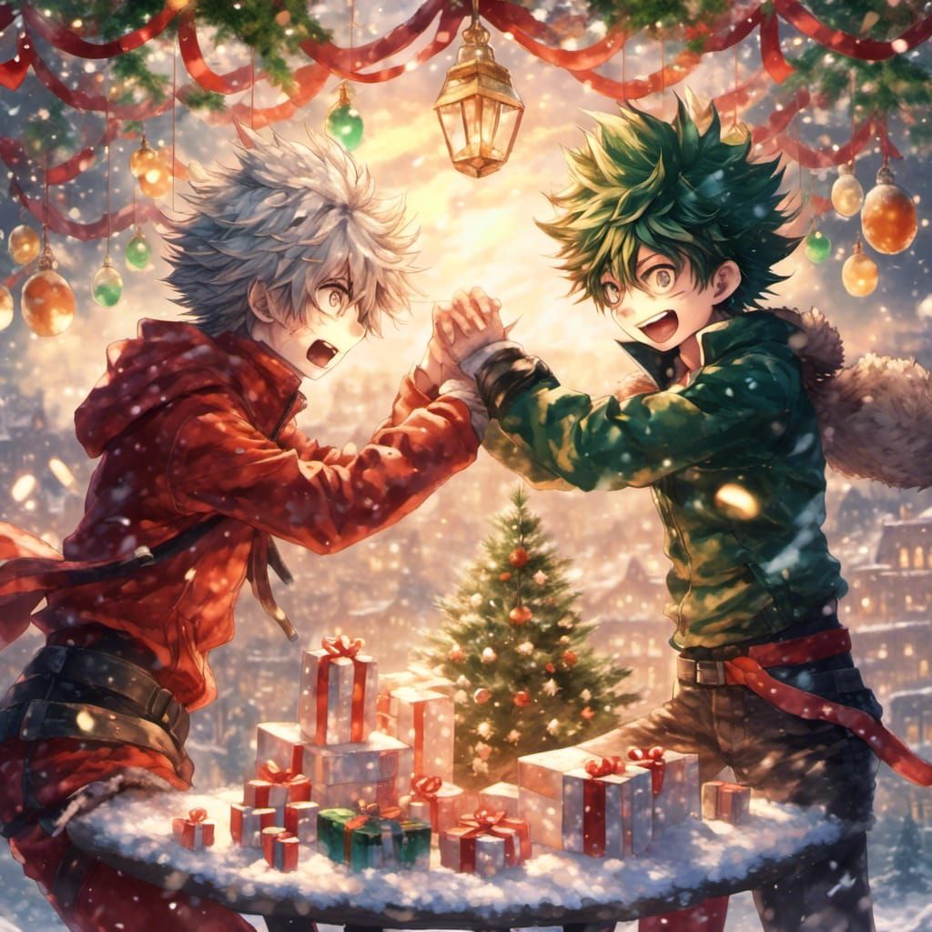 Bakugo and Midoriya Christmas Fight