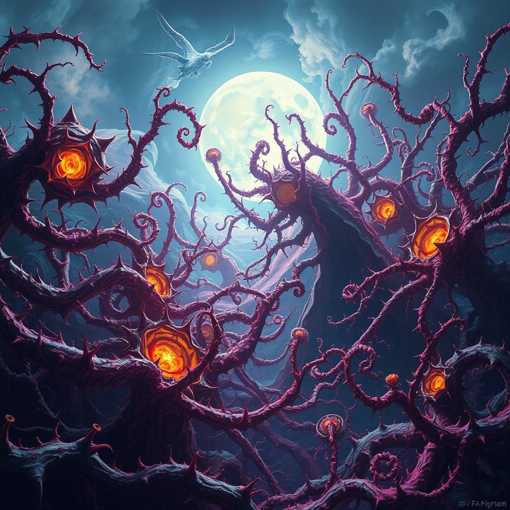 Ethereal Thorns Consume a Dreamlike Realm in Visceral, High-...