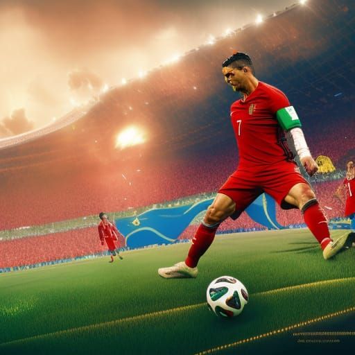 Ronaldo Wins World Cup: Fantasy Concept Art
