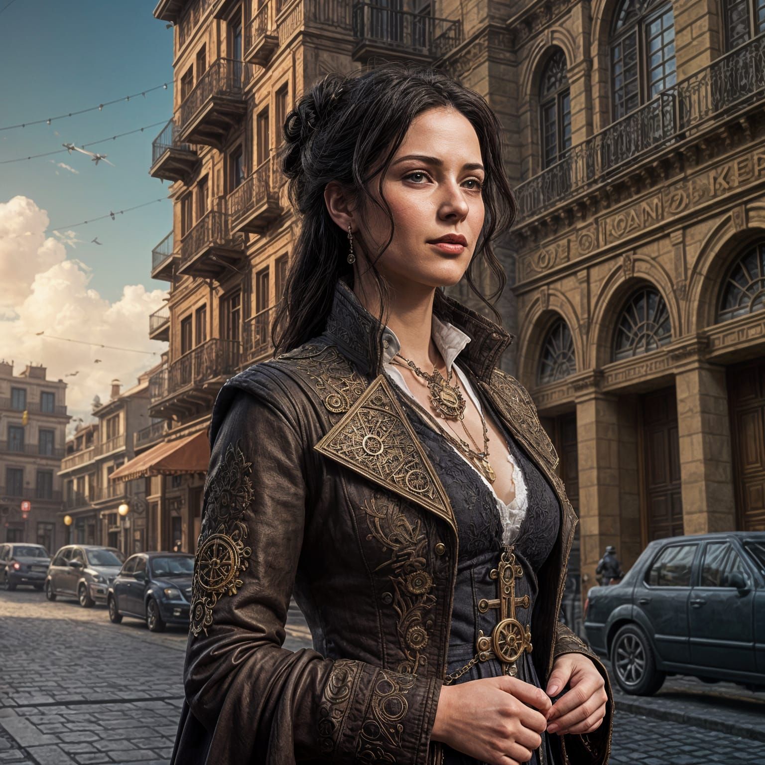 Steampunk Siren Unleashes Abundance in Historic Spain