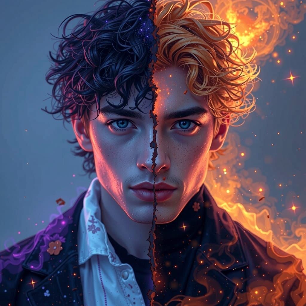 Angelic and Demonic Men in Yin Yang Balance