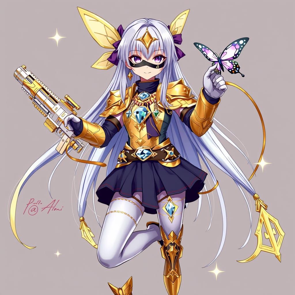 Anime Girl Controlled by Purple Butterfly in Makoto Shinkai ...