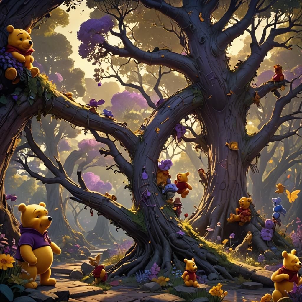 Dark Fantasy Winnie the Pooh Concept Art