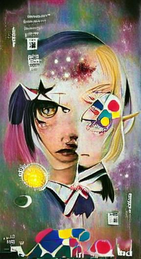 Mahou Shoujo Manga Cover Inspired by Kandinsky