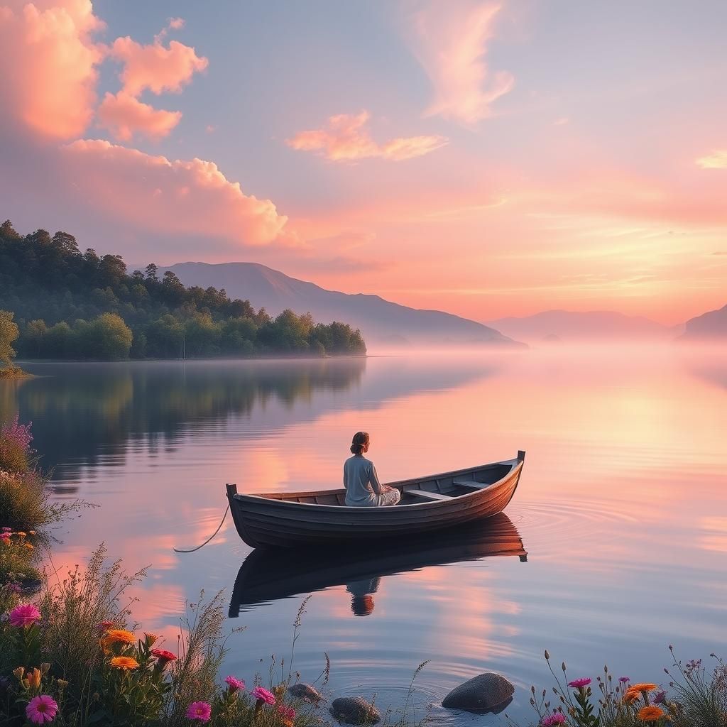 " A breathtaking scene that captures the essence of serenity...