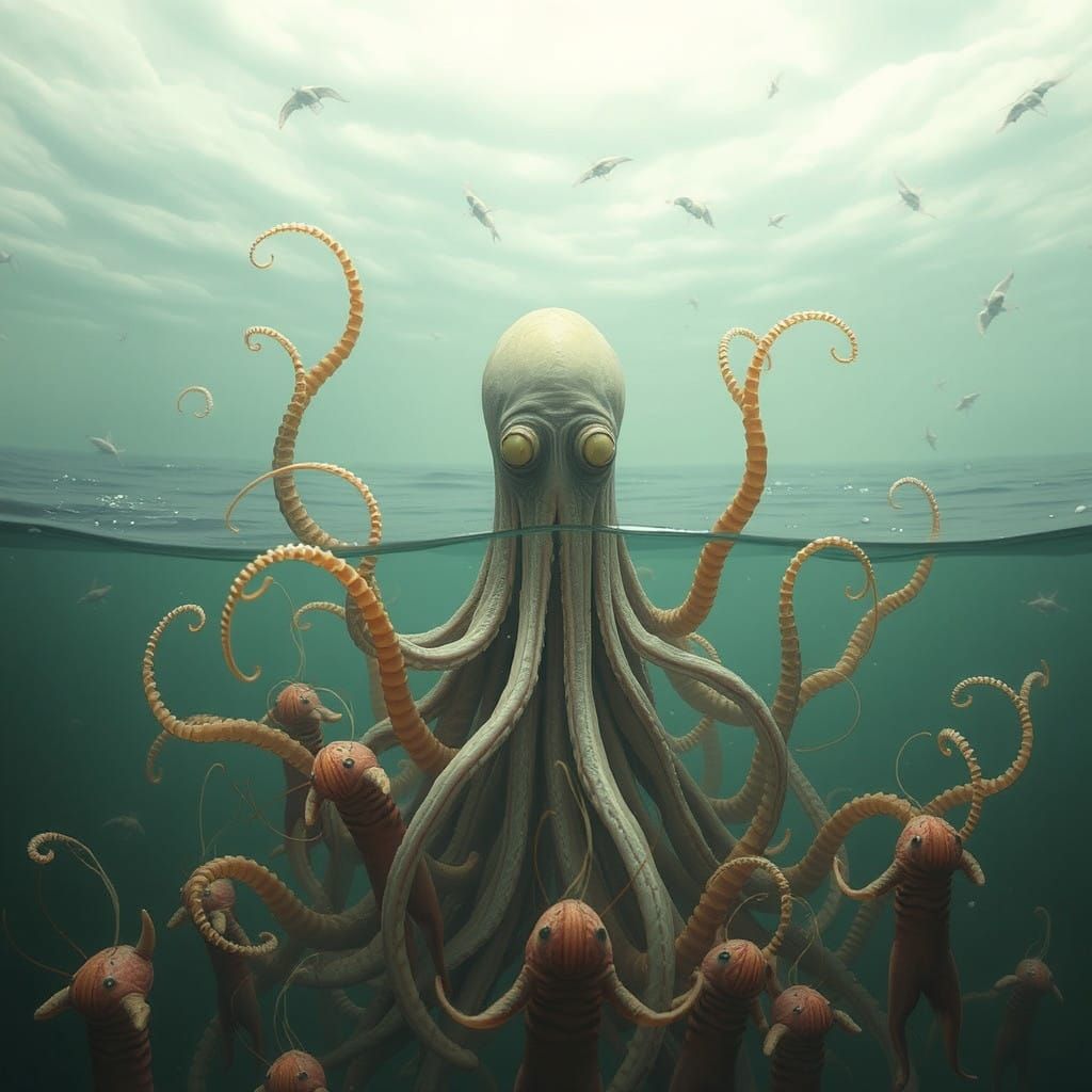 Disturbing Human-Squid Hybrid Emerges