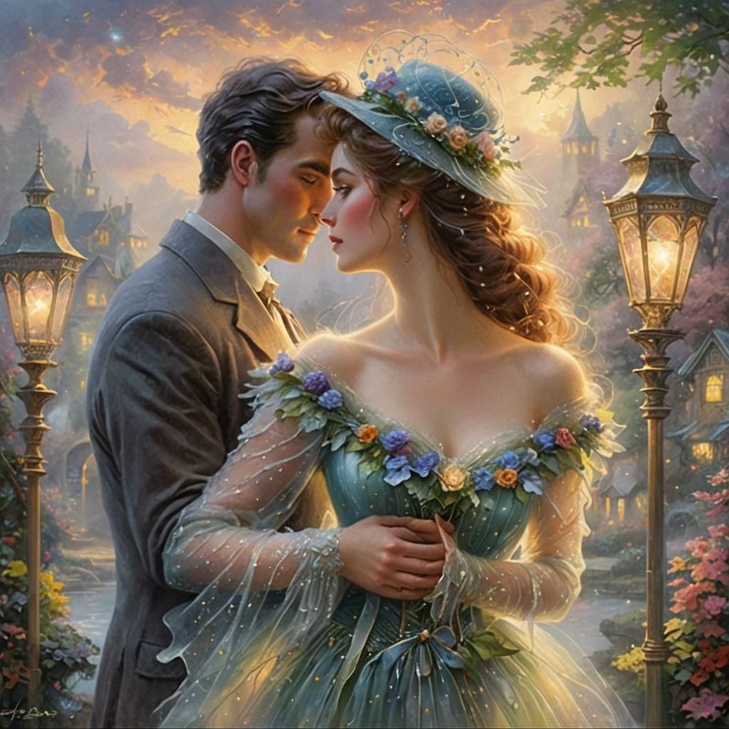 Ethereal Fantasy: A Couple in Love
