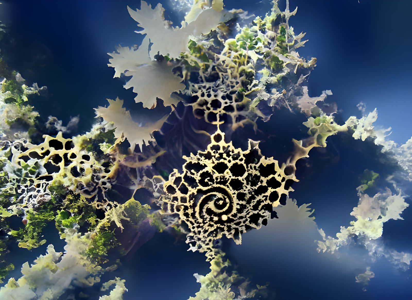 Abstract Fractal Design Generated by AI