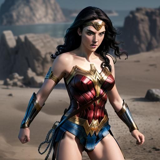 Wonder Woman Portrait: Strength and Justice