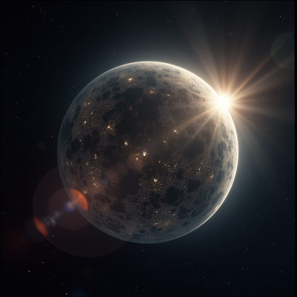 Majestic Space Freighter with Metallic Cargo