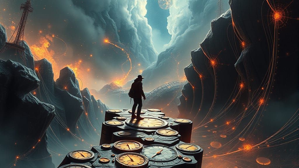 Time Traveler on the Edge of Time: Abstract Vector