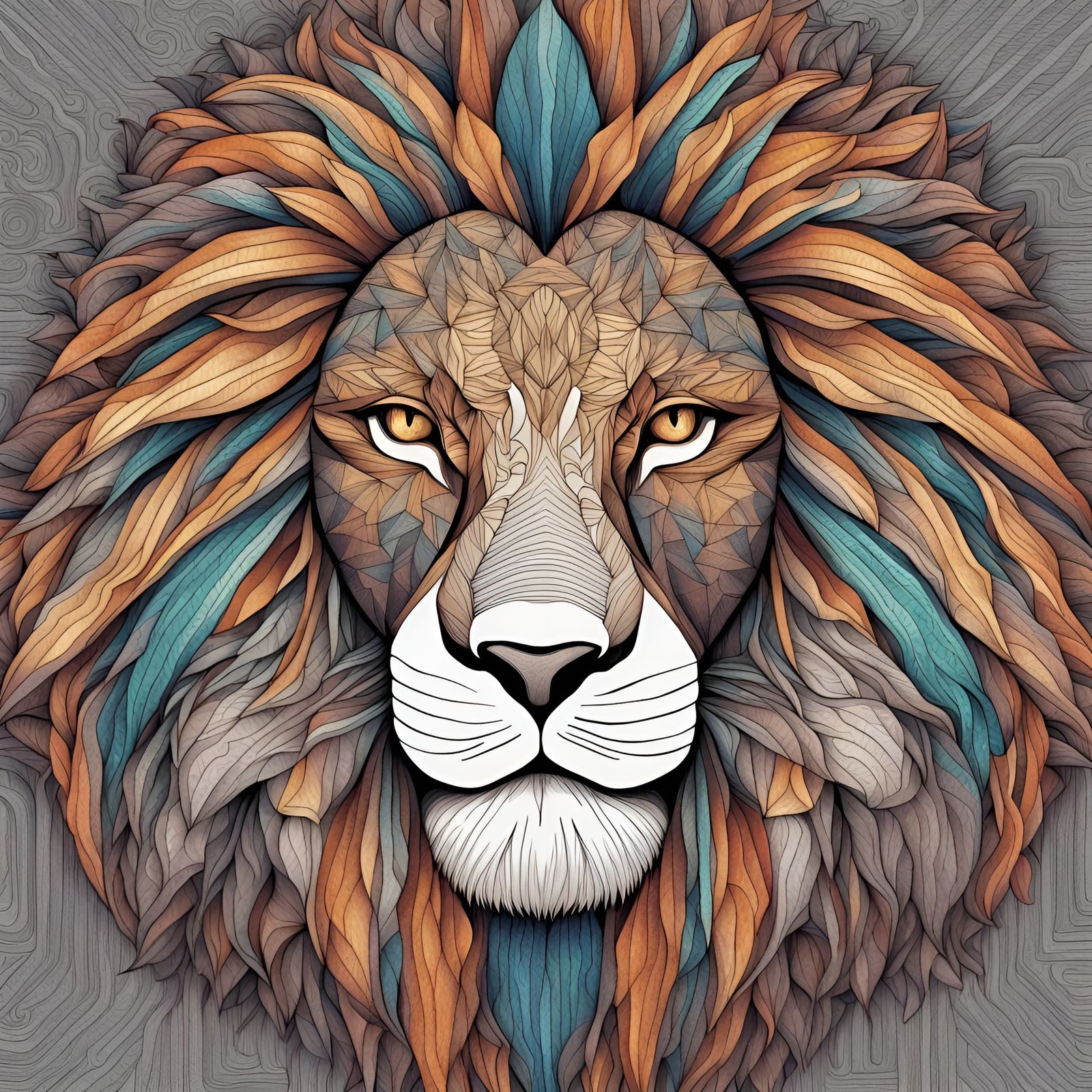 Regal Lion: The Fearless Monarch