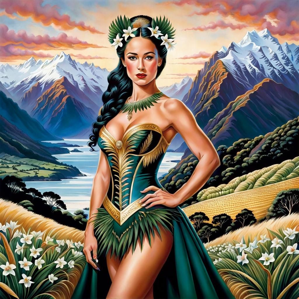 New Zealand as a Woman