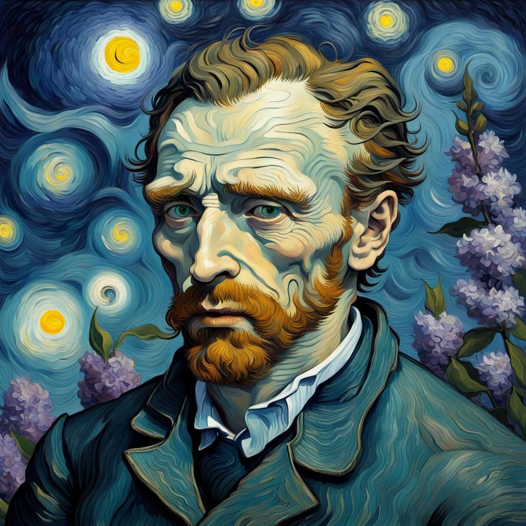 Tormented Figure in a Nightmarish Landscape