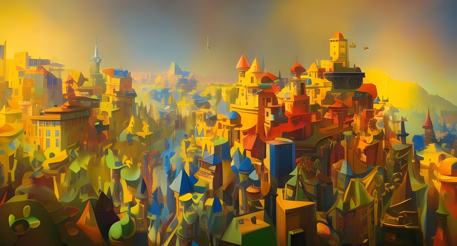 Dreamy Abstract Art with Soft Light and Particles