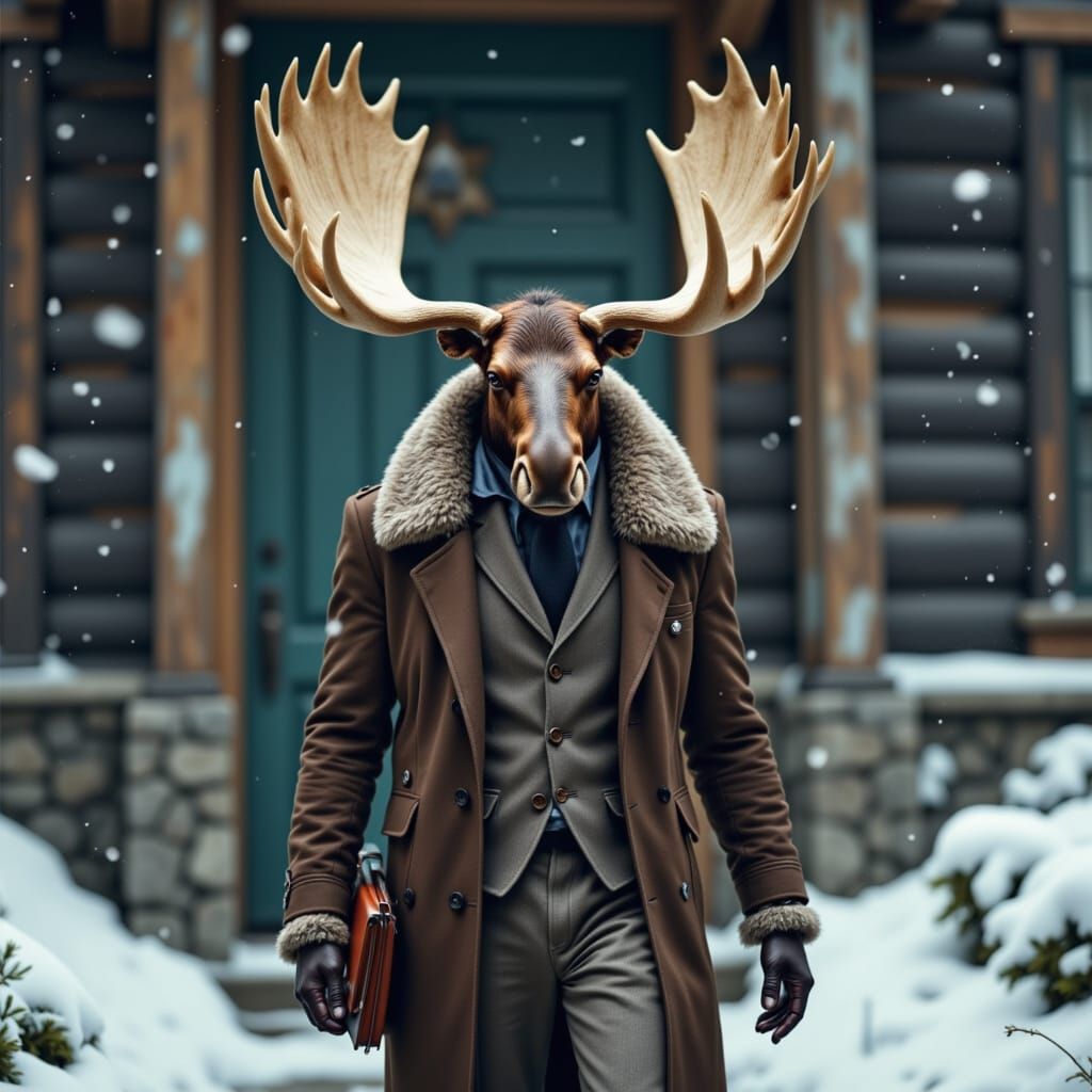 Moose Agent in Ski Lodge Stealth Mode