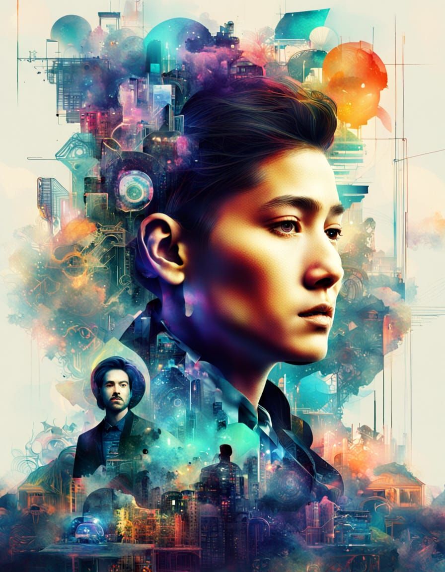 Abstract Family Portrait of the Future