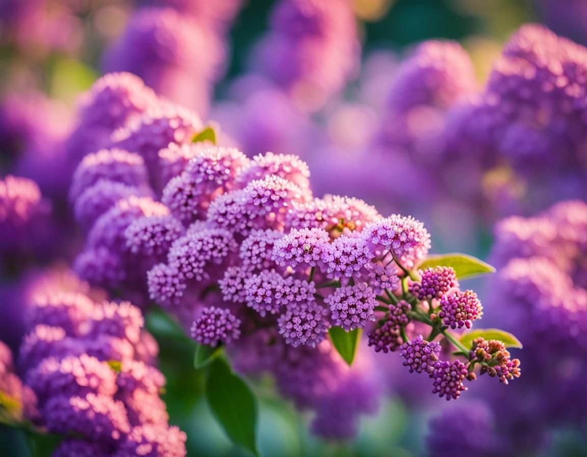 Buddleia Flowers in Bloom: Macro Photography