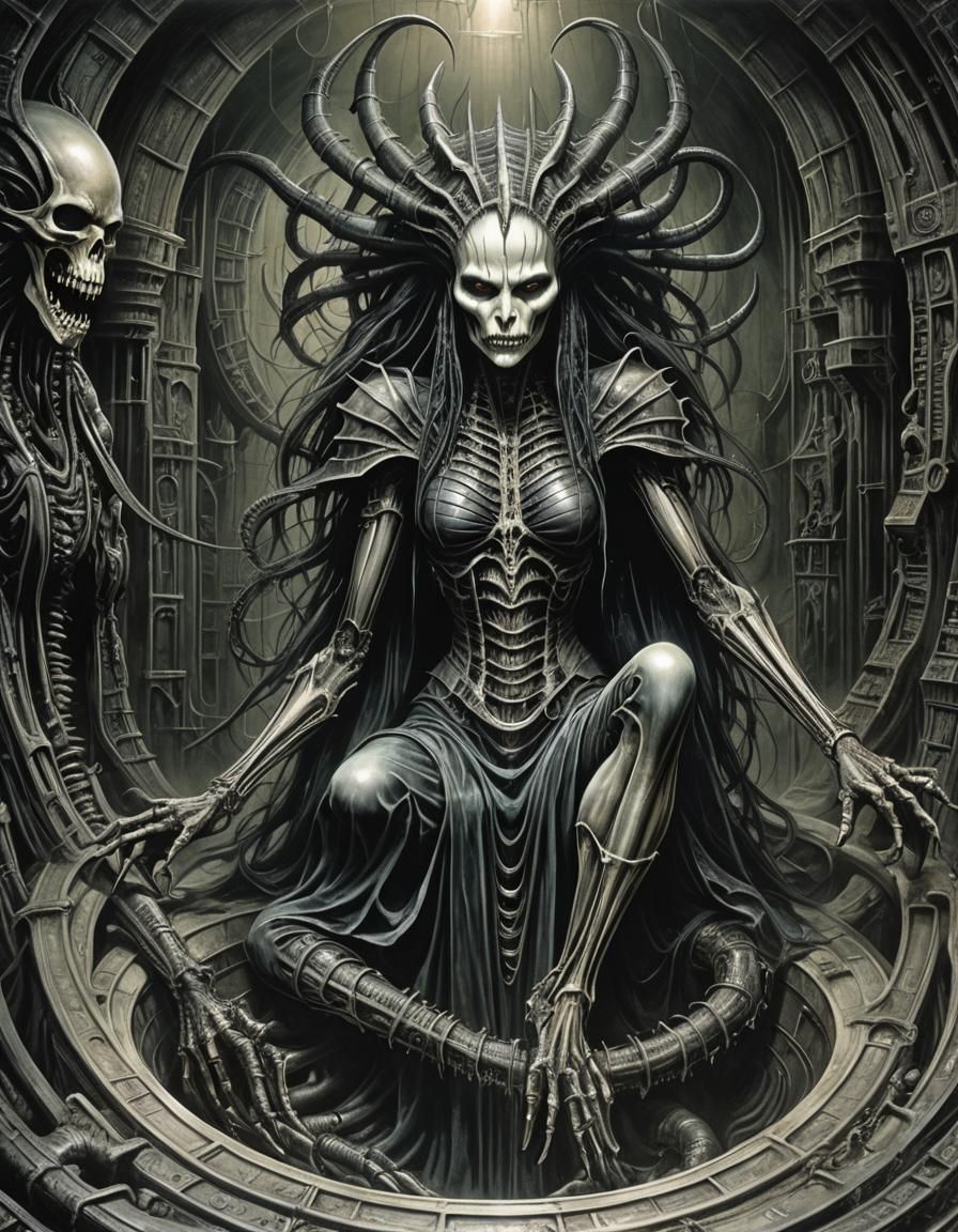 Cursed Necromancer Sorceress Emerges from Pit