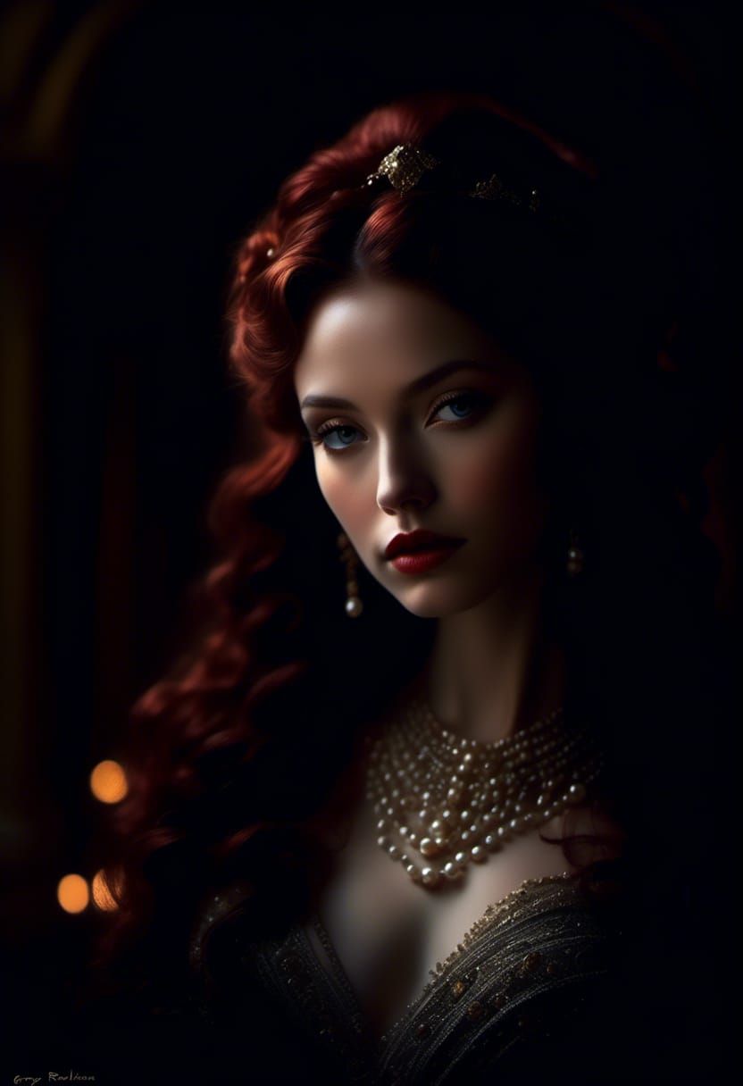 Mountain Goddess Portrait in Hyperrealist Style