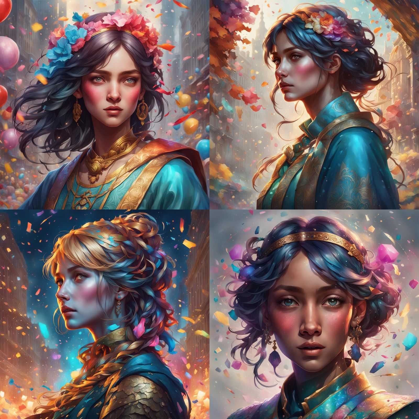 Expressive Portrait Thank You Note, Detailed Art