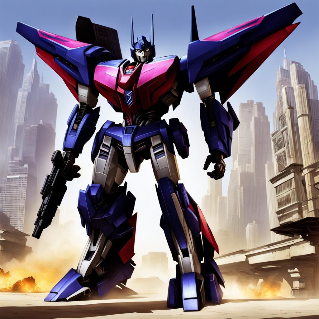 Decepticon Cybertronian Transforms into Stealth Bomber