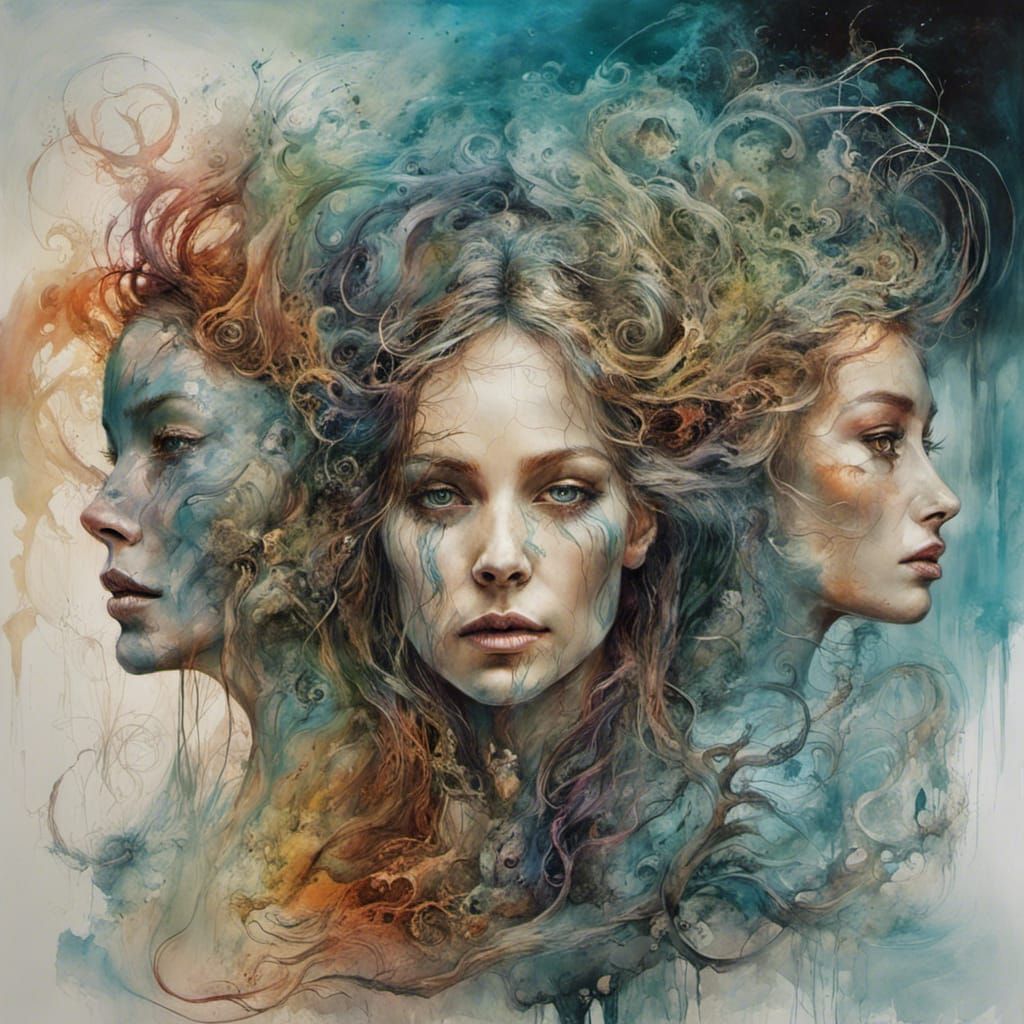 Surrealist Art: Cursed Generations in Eldritch Dreamscape