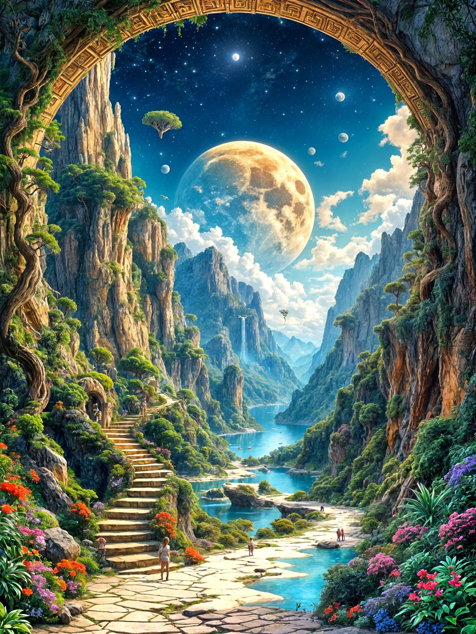 Surreal Portal to a Tropical Beach Fantasy