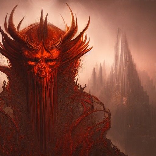 Detailed Matte Painting: The Devil in Deep Color