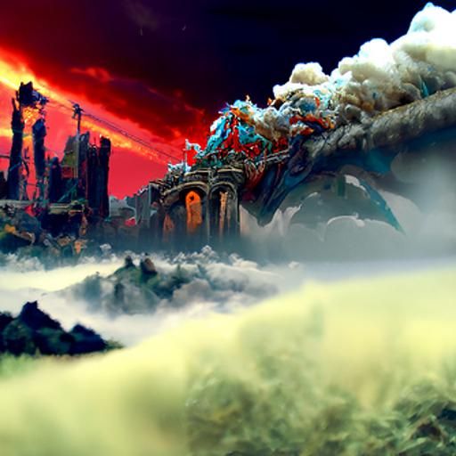 Apocalyptic Fantasy Concept Art in Deep Color