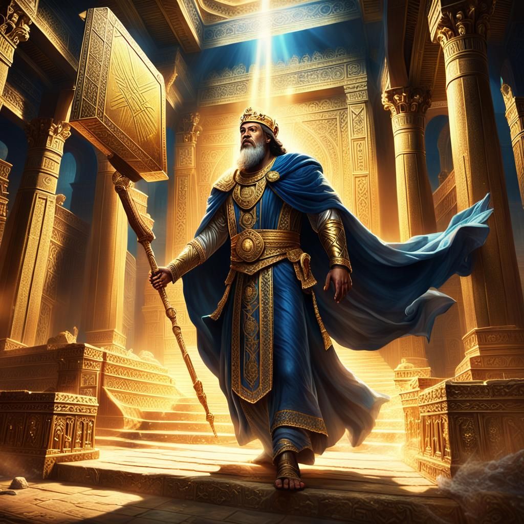 King Solomon Steals the Ark: Fantasy Concept Art