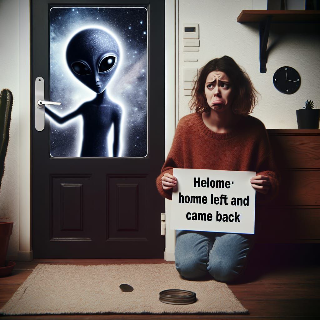 Astronaut's Sad Return Home