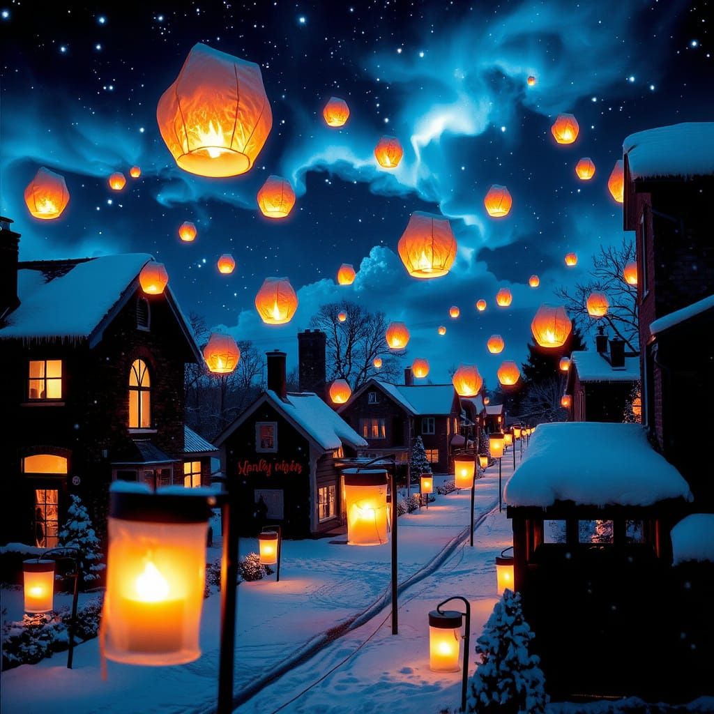 Candlelight Eve: Winter Holiday Under Velvet Sky