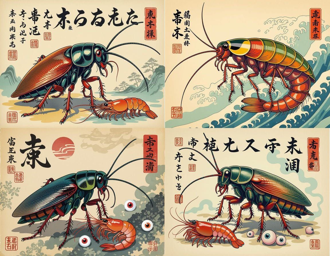 Horrific Mutant Zygote in Japanese Squalor, Mixed Media