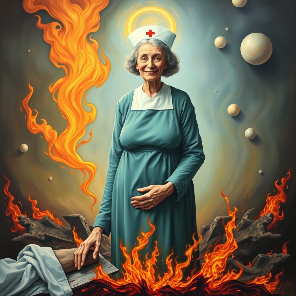 Surreal Granny Nurse in Hellish Hospital
