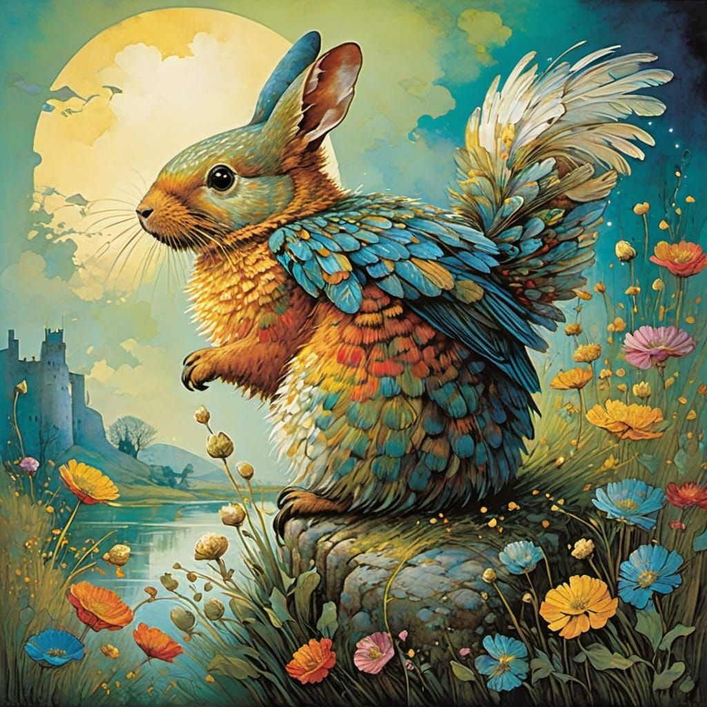 Cheerful Colorful Illustration in Storybook Style