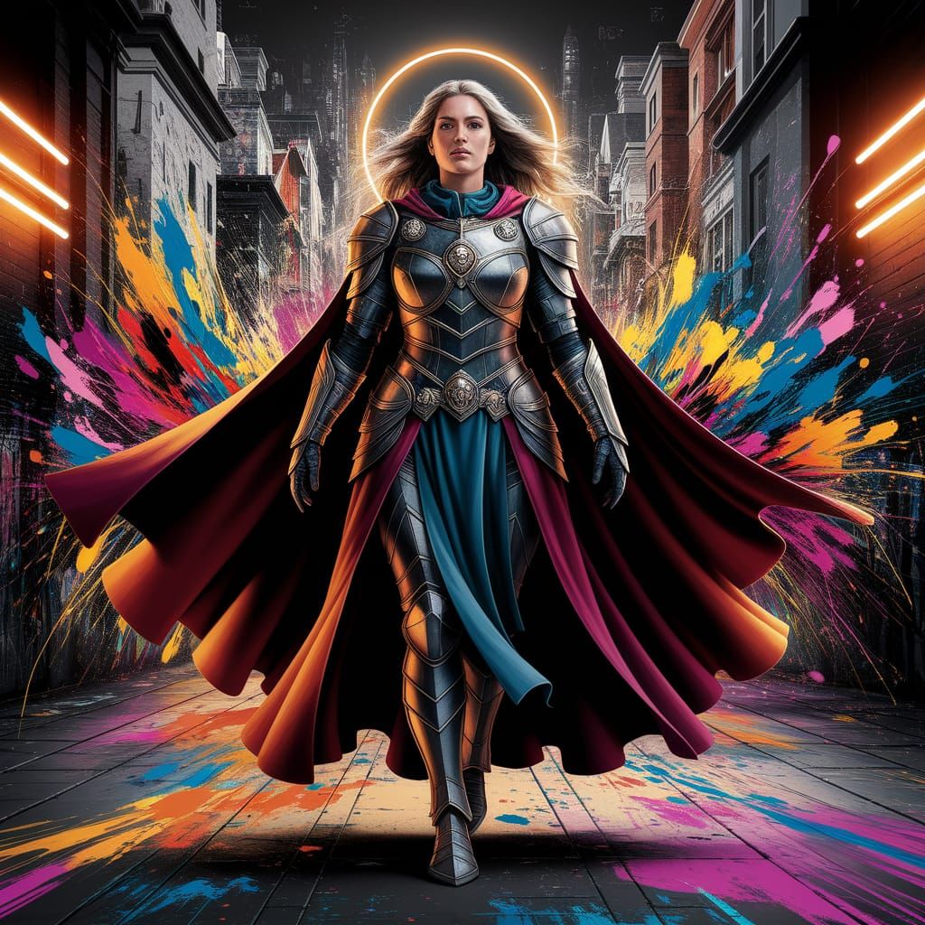 Lady Templar in Graffiti Art Scene