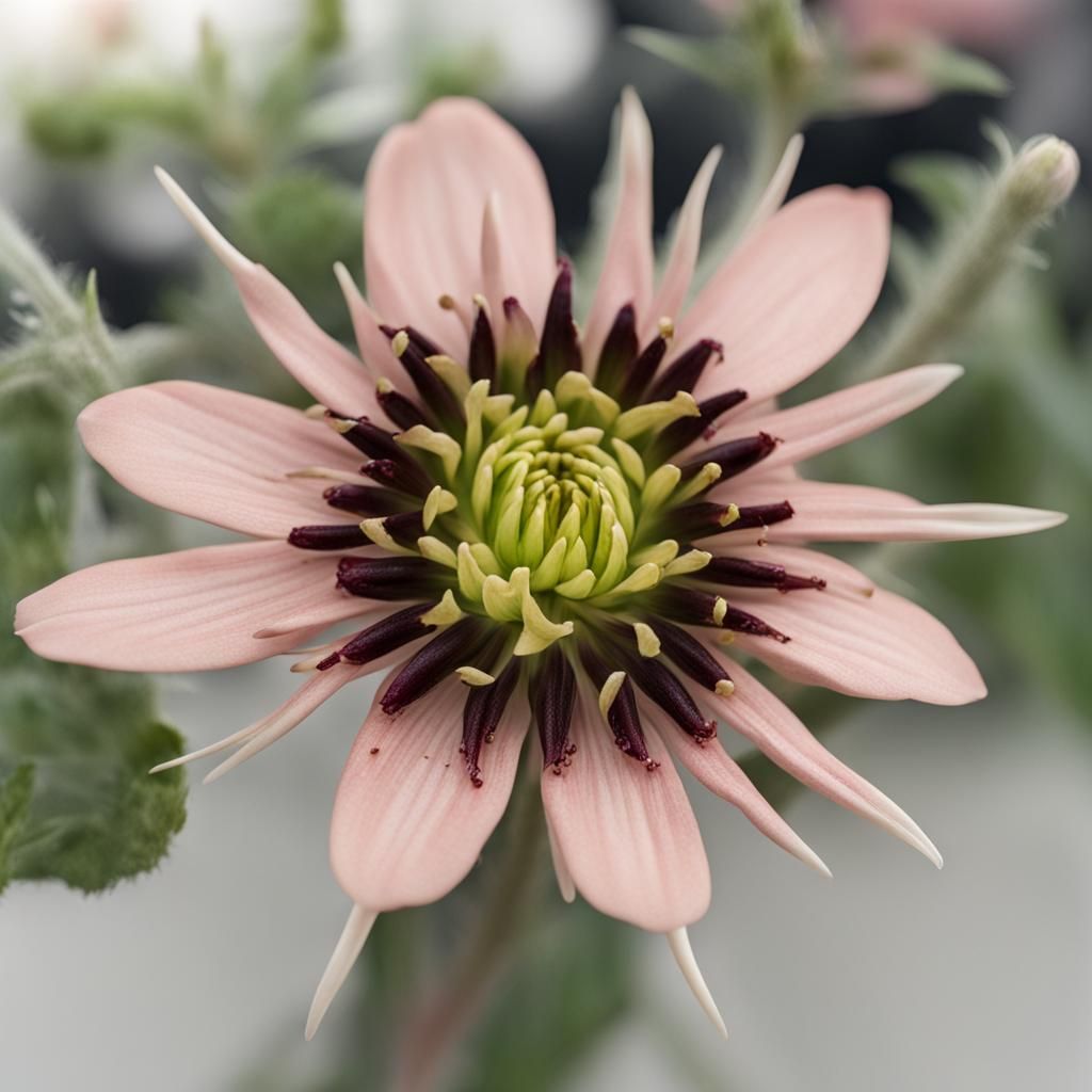 Surreal Hybrid: Flower and Female Form